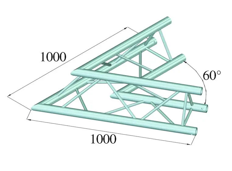 ALUTRUSS TRILOCK E-GL33 C-20 2-way corner 60° 